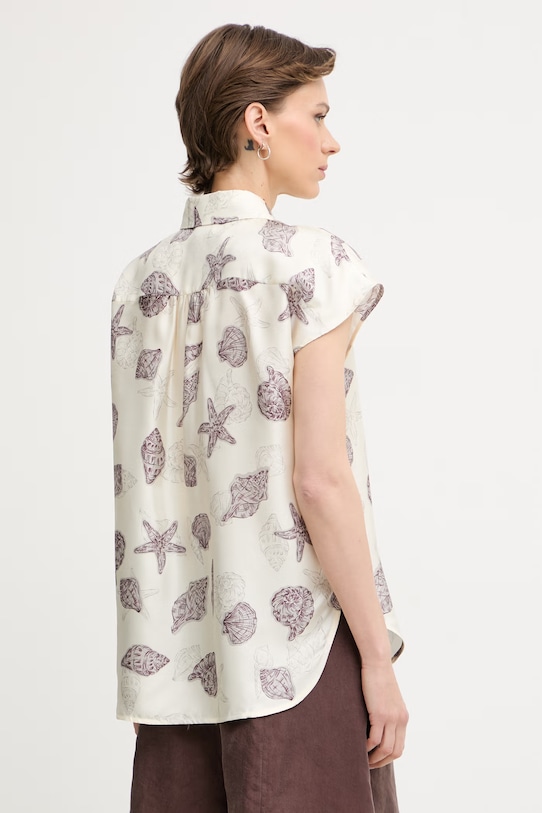 Odzież Marella koszula damska jedwabna RECENTE 2613111102200 beżowy