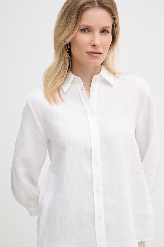 Marella рубашка сафари для женщин из льна Emme by Marella белый 2615111122200