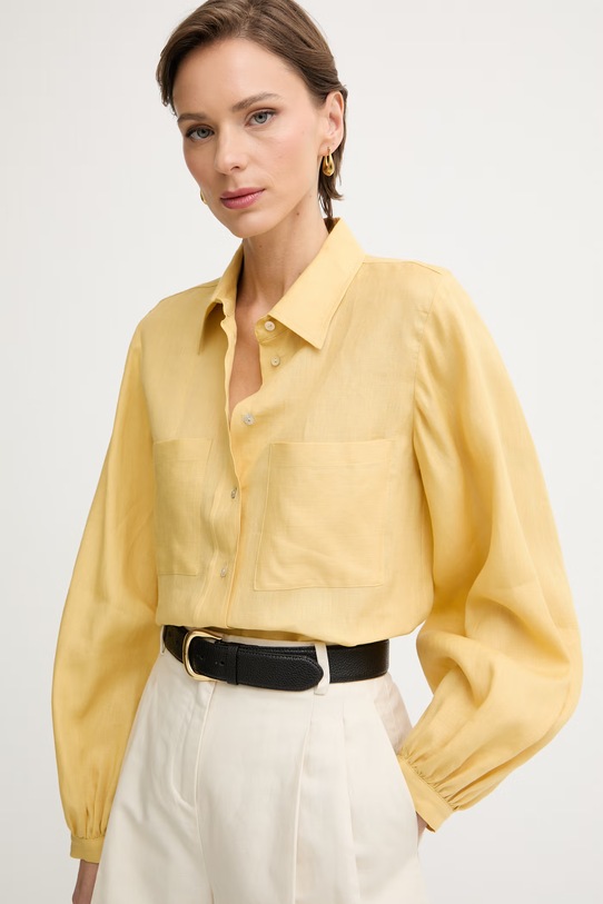 iBlues сорочка жіноча лляна GINSENG жовтий 2617111072200