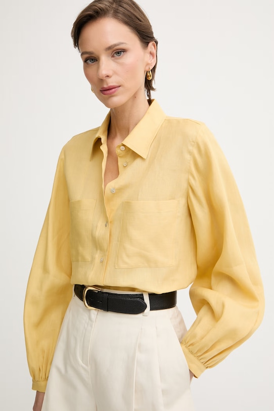 iBlues сорочка жіноча лляна GINSENG жовтий 2617111072200