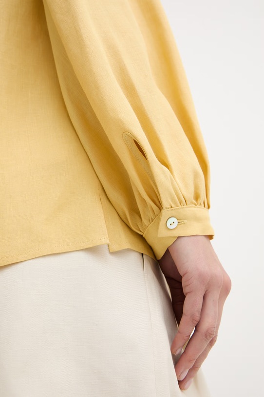 iBlues сорочка жіноча лляна GINSENG 2617111072200 жовтий