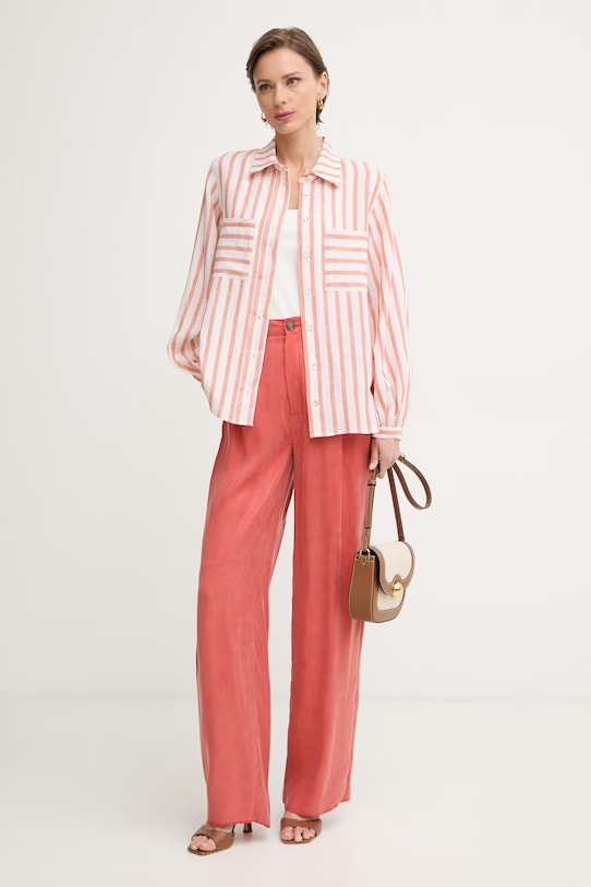 iBlues сорочка жіноча лляна GINSENG 2617111072200 помаранчевий SS26