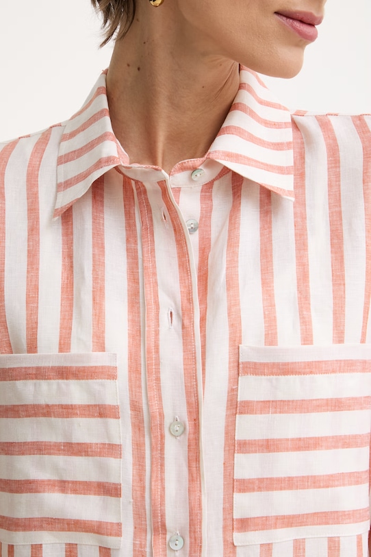 iBlues сорочка жіноча лляна GINSENG 2617111072200 помаранчевий