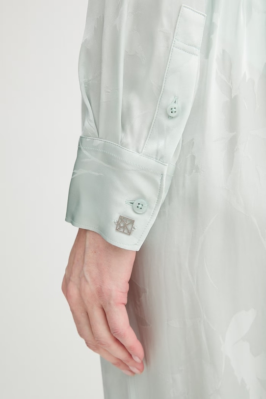 Calvin Klein košulja ženska viskozna LV044F107G zelena