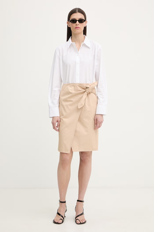 Calvin Klein košeľa dámska bavlnená LV044F136G biela SS26