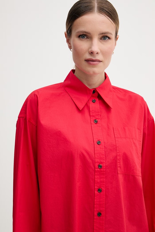 Barbour koszula damska bawełniana Angela czerwony LSH1663