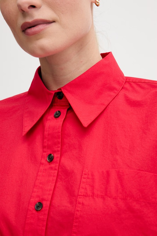 Barbour koszula damska bawełniana Angela LSH1663 czerwony