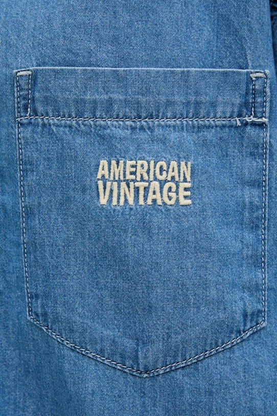 American Vintage koszula damska jeansowa IZE06A niebieski