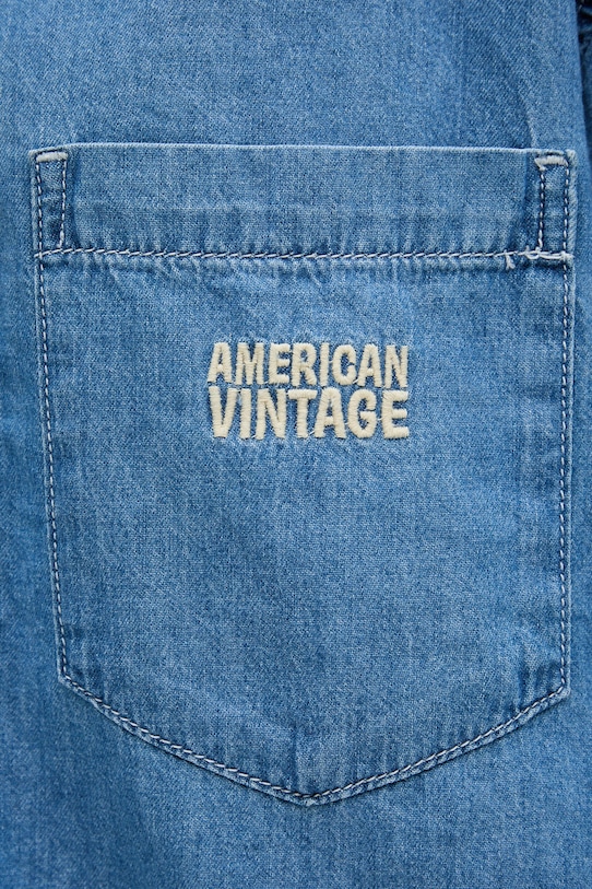 American Vintage koszula damska jeansowa IZE06A niebieski