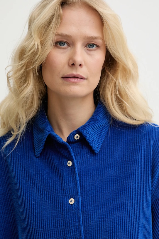 Bavlněná košile American Vintage námořnická modř PADO06B