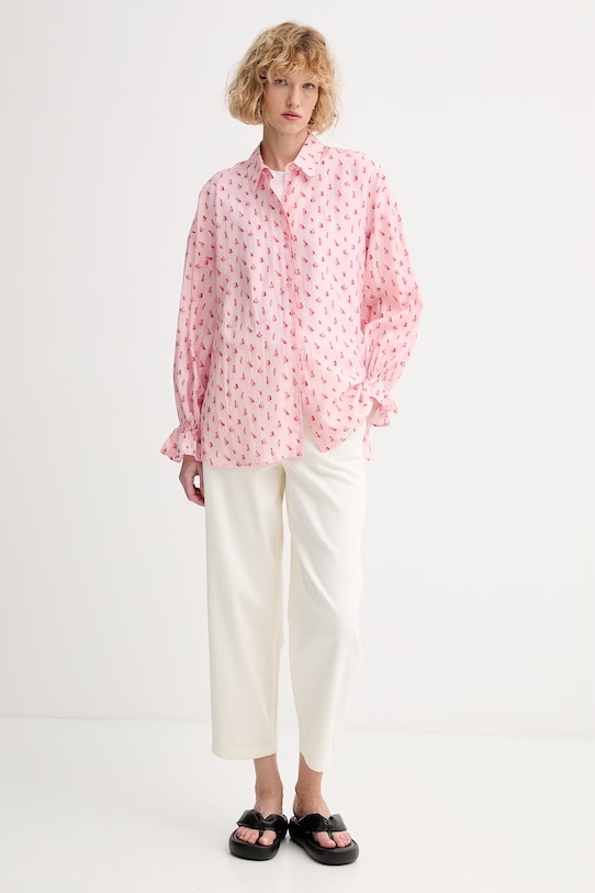 American Vintage košile dámská ZIV06C růžová SS26