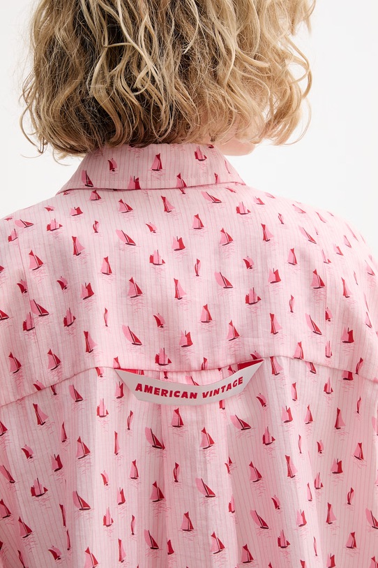 American Vintage koszula damska ZIV06C różowy