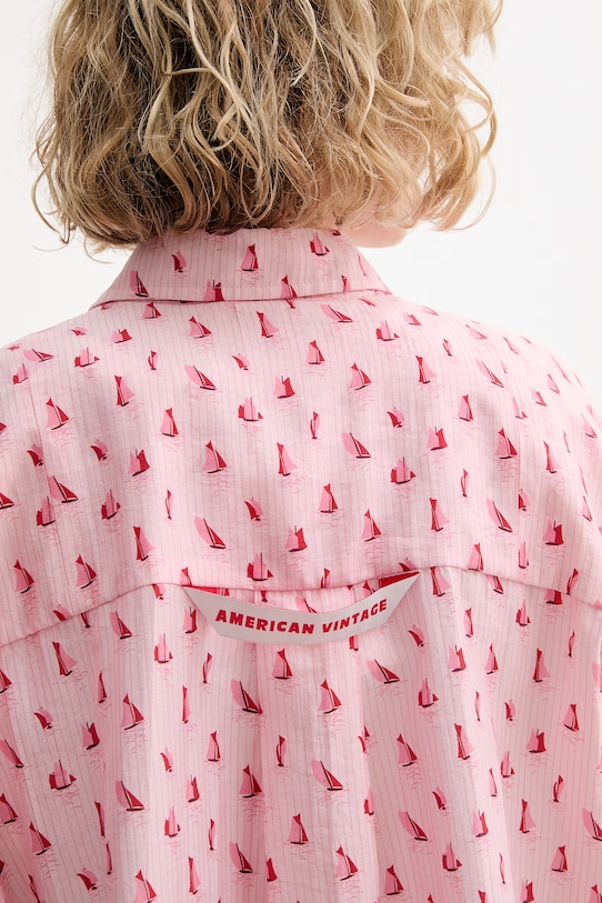 American Vintage košile dámská ZIV06C růžová
