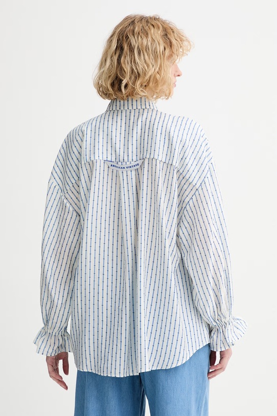 Odzież American Vintage koszula damska ZIV06C niebieski