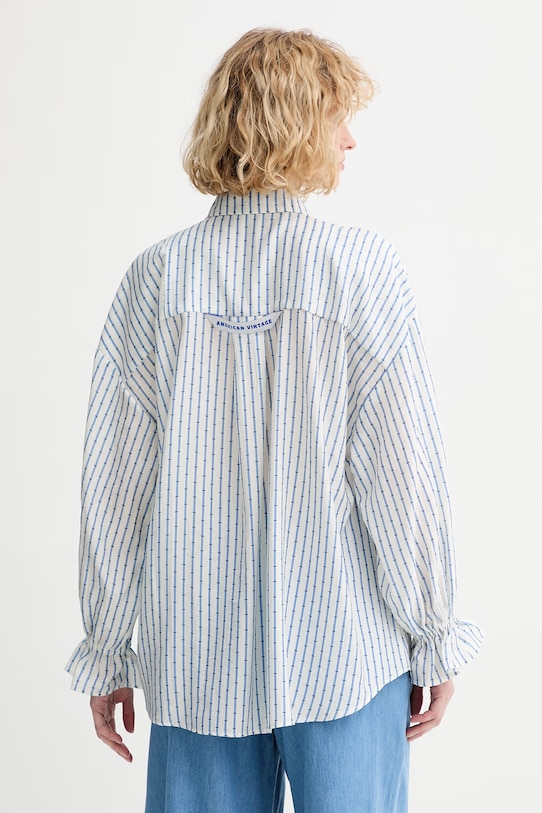 Odzież American Vintage koszula damska ZIV06C niebieski