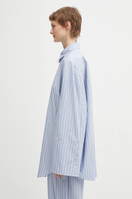 Rotate camicia in cotone 1153663082 blu SS26