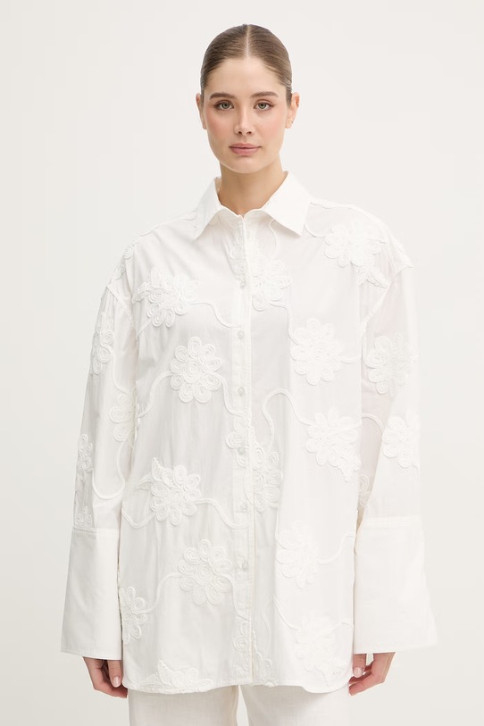 Rotate koszula damska bawełniana biały 115558400