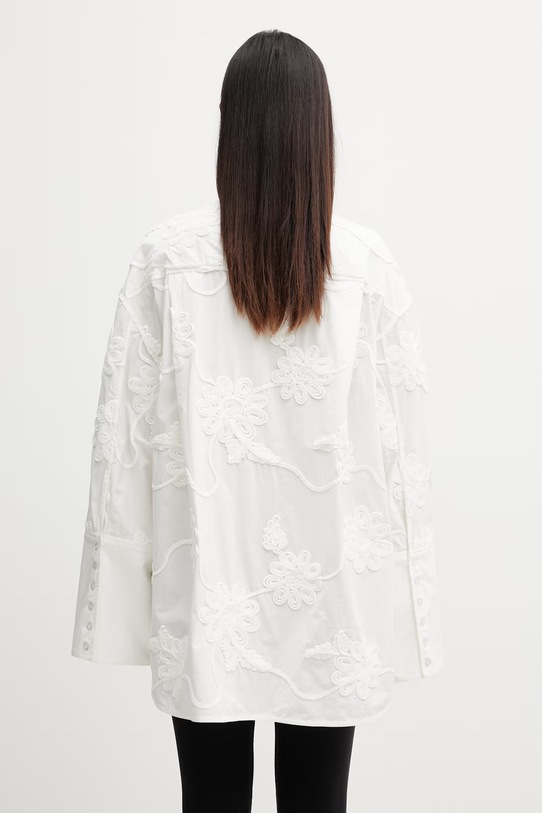 Odzież Rotate koszula bawełniana damska 115558400 biały