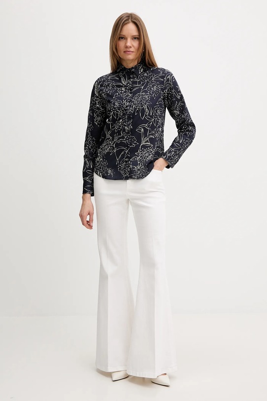 Bavlněná košile Gant 4300661 námořnická modř SS26