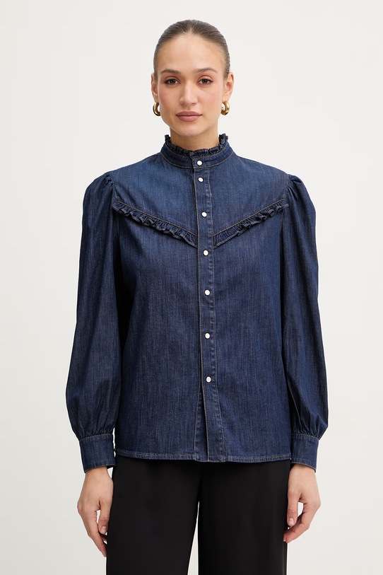 Twinset koszula jeansowa z elastanem granatowy 261TP2672