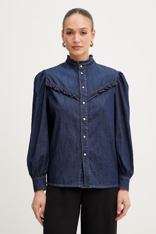 Twinset koszula jeansowa z elastanem granatowy 261TP2672