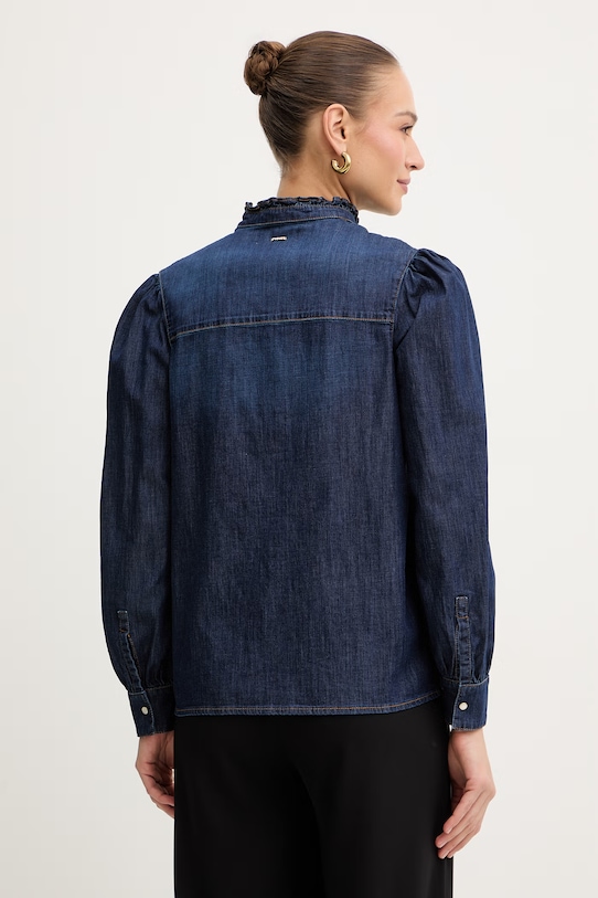 Odzież Twinset koszula jeansowa 261TP2672 granatowy