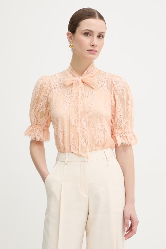 Twinset koszula wzorzyste pomarańczowy 261TP2625