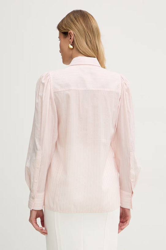 Odzież Twinset koszula damska z bawełną 261TE2081 różowy