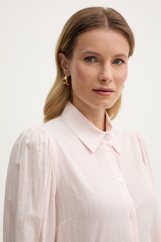 Twinset koszula damska z bawełną różowy 261TE2081
