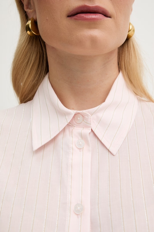 Twinset koszula damska z bawełną 261TE2081 różowy