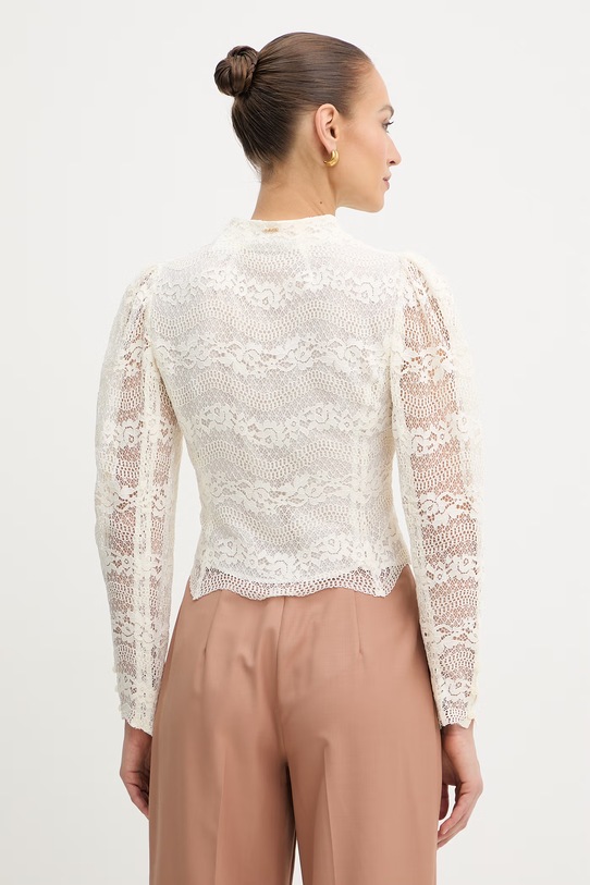 Odzież Twinset koszula damska z wiskozą 261TP2902 beżowy