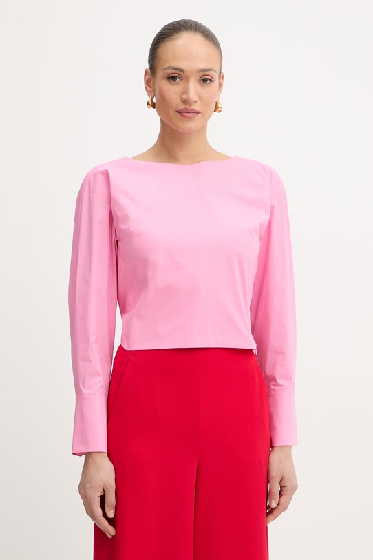 Twinset bluzka regular różowy 261AP2132