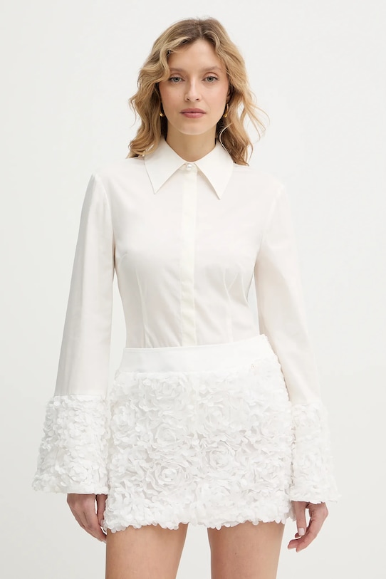 Twinset koszula bawełna beżowy 261AP2232