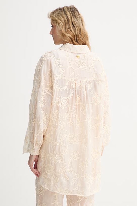 Abbigliamento Twinset camicia da donna con lyocell 261LB2UFF beige