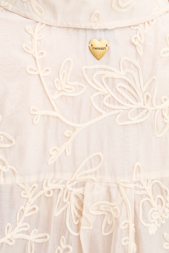 Twinset camicia da donna con lyocell 261LB2UFF beige