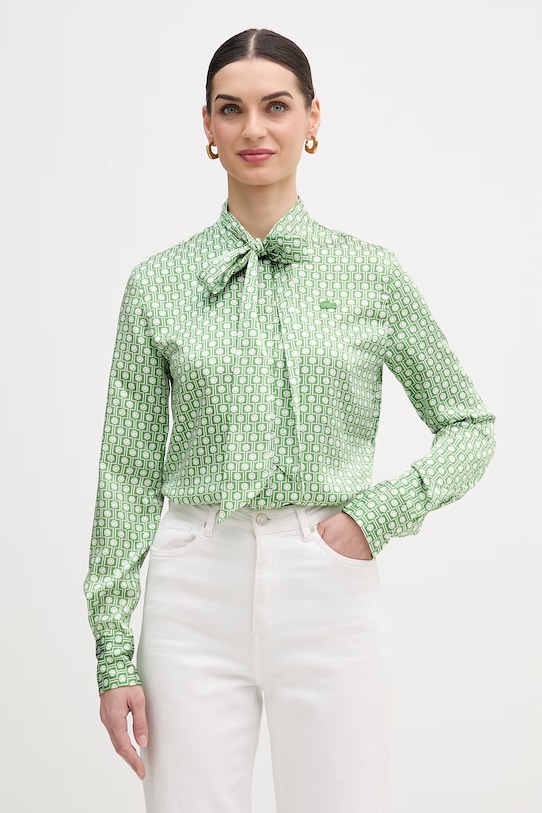 Košulja Lacoste regular zelena CF2626