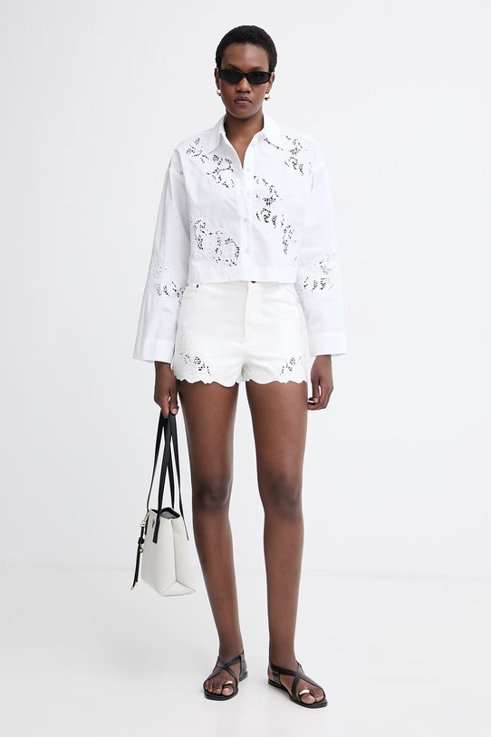 Twinset сорочка жіноча бавовняна 261TT2031 білий SS26