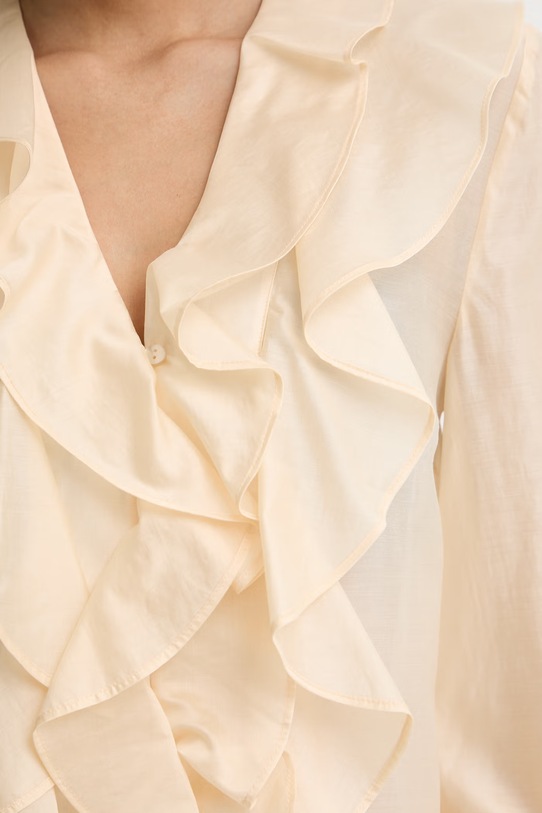 Twinset srajca ženska z lyocellom 261AT2230 bež