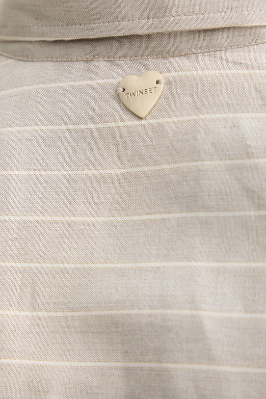 Twinset πουκάμισο γυναικείο με λινό 261LM2FAA