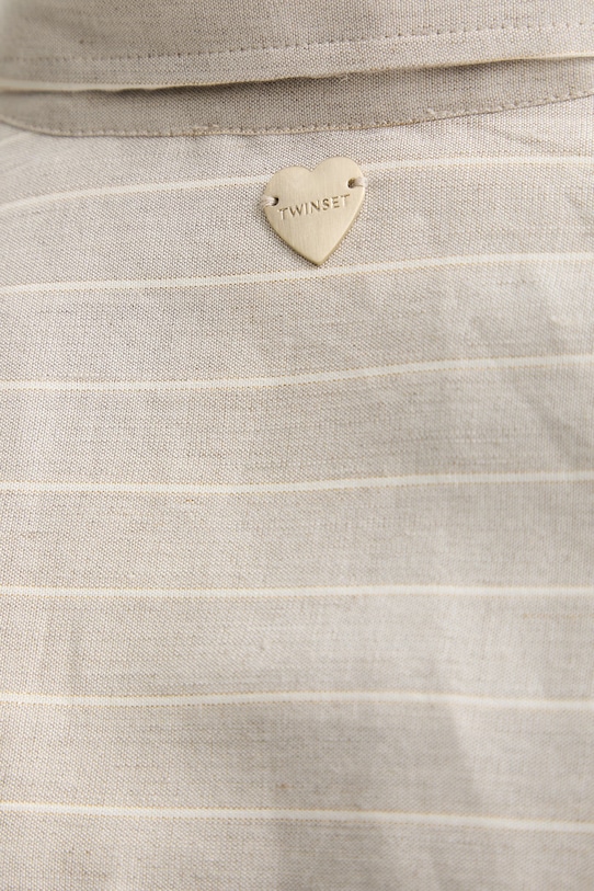 Twinset πουκάμισο γυναικείο με λινό 261LM2FAA