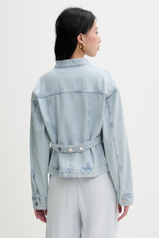 Odzież Gestuz kurtka jeansowa damska jeansowa 10911016 niebieski