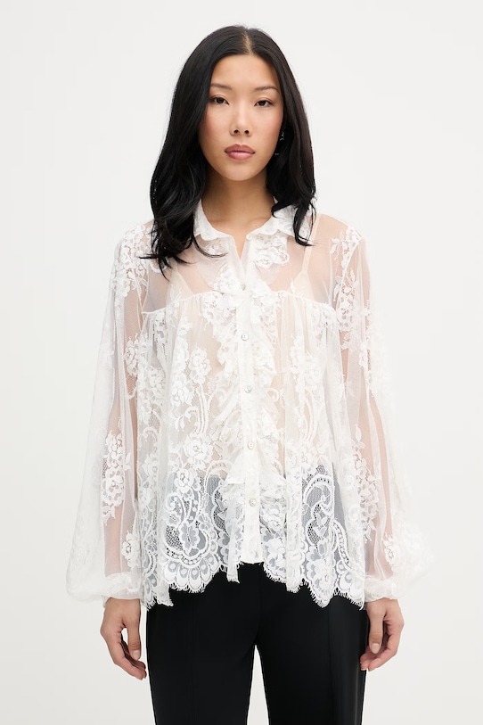 Aniye By cămașă pentru femei, din dantelă alb 185282