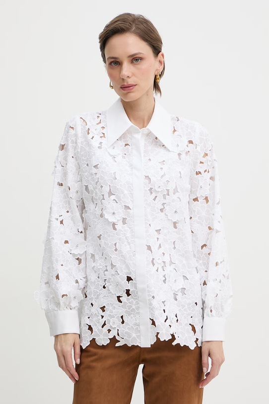 Luisa Spagnoli koszula damska bawełniana Balista biały 542980