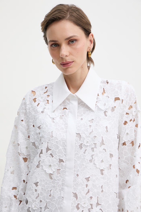 Luisa Spagnoli koszula damska bawełniana Balista biały 542980