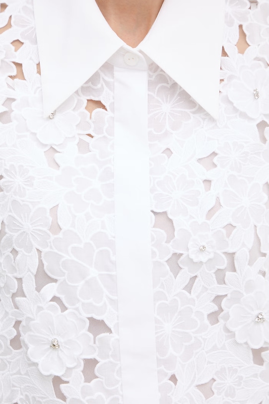 Luisa Spagnoli koszula damska bawełniana Balista 542980 biały