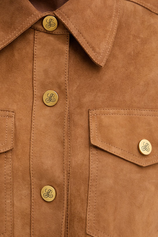 Luisa Spagnoli koszula damska zamszowa Varenne A 543150 brązowy