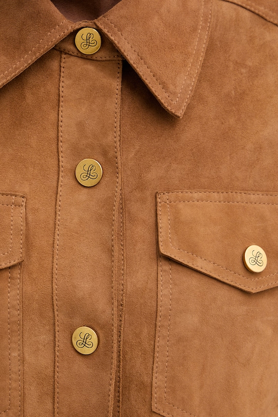 Luisa Spagnoli koszula damska zamszowa Varenne A 543150 brązowy