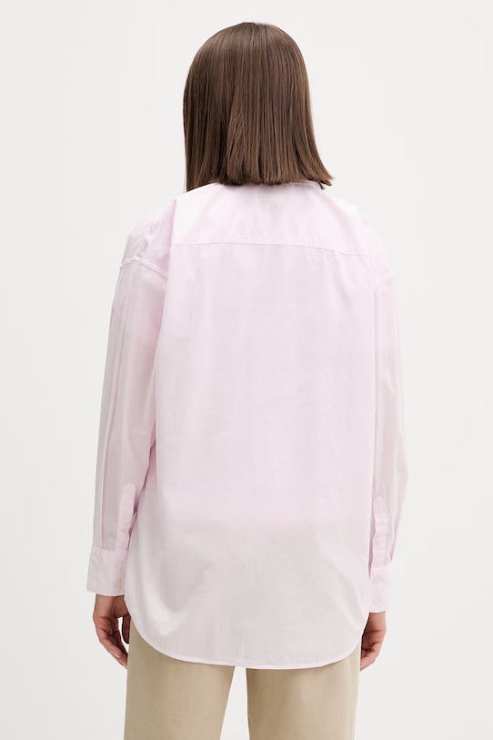 Oblečení Guess Jeans košile dámská bavlněná W6GHC2.WN861 růžová