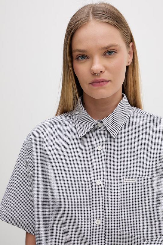 Guess Jeans koszula damska bawełniana z elastanem biały W6GHZ8.WFC01