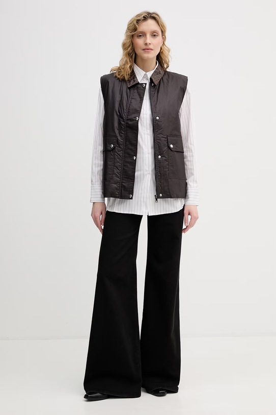 Sisley Camicia da donna in cotone 58B5LQ0AI bianco SS26